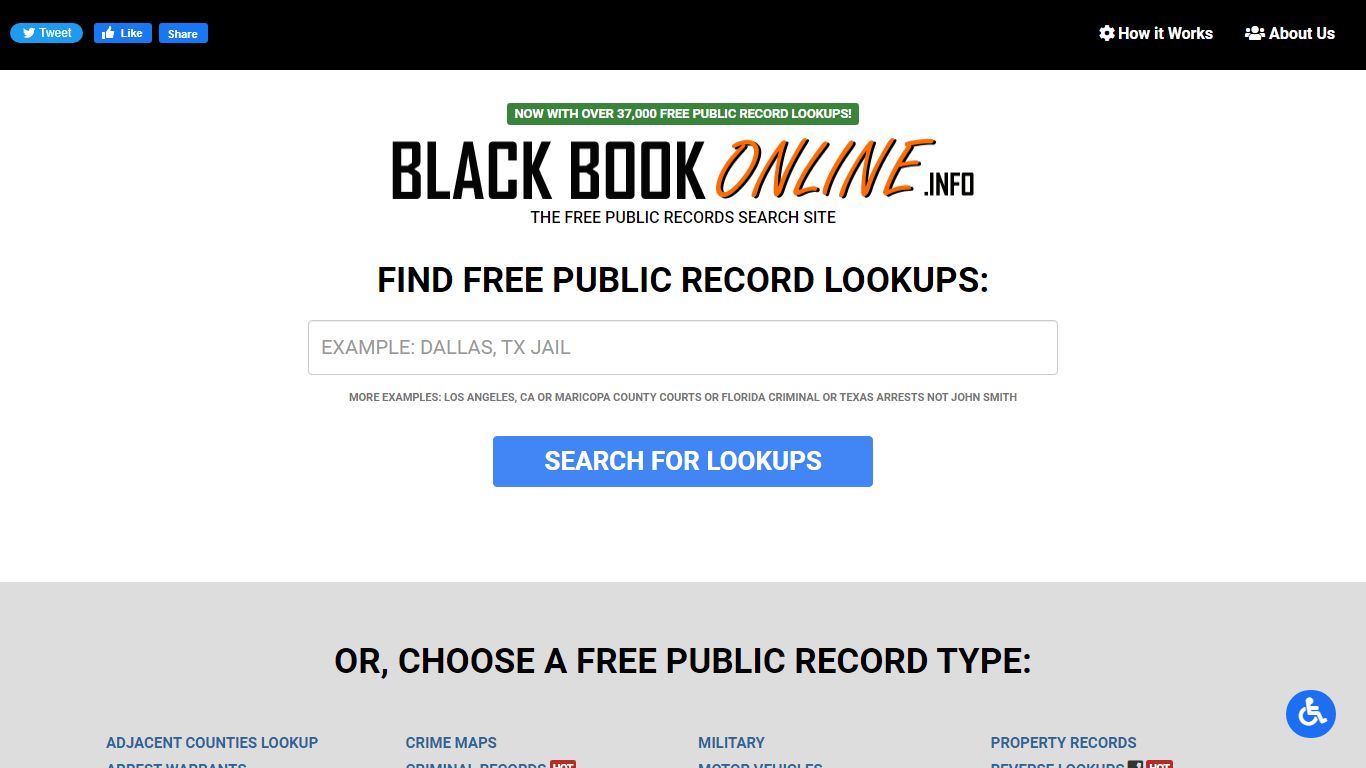 Free Public Records Searches ️ | Black Book Online